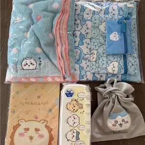 CHIIKAWA bundle NWT!! Including Lunchbox, bathtowel etc